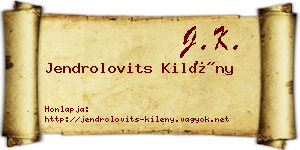 Jendrolovits Kilény névjegykártya